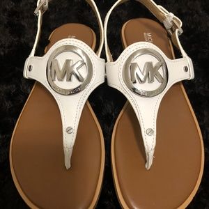 White Michael Kors Sandals